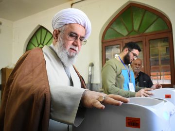 آیت‌الله رضا رمضانی در انتخابات شرکت کرد