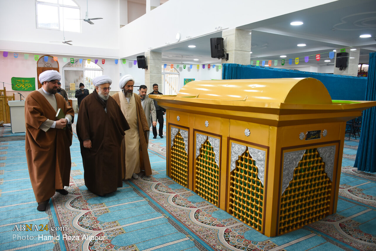 گزارش تصویری | بازدید آیت‌الله رمضانی از مسجد امام رضا(ع) و گلزار شهدای رودسر