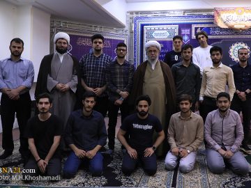 دیدار «کنشگران فرهنگی دانشگاه گیلان در حوزه مهدویت» با آیت‌الله رمضانی + عکس