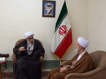 دیدار صمیمی آیت‌الله یوسفی با آیت‌الله «رضا رمضانی»
