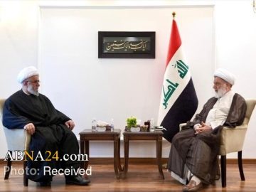دیدار آیت‌الله رمضانی با رئیس مجلس اعلی اسلامی عراق/ تأکید بر معجزه حضور مردمی و نقش خون رهبر شهید در قوت‌بخشی به نظام