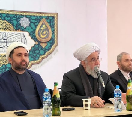 دیدار حضرت آیت الله «رمضانی» دبیر کل مجمع جهانی اهل بیت(ع) از اداره مسلمانان گرجستان